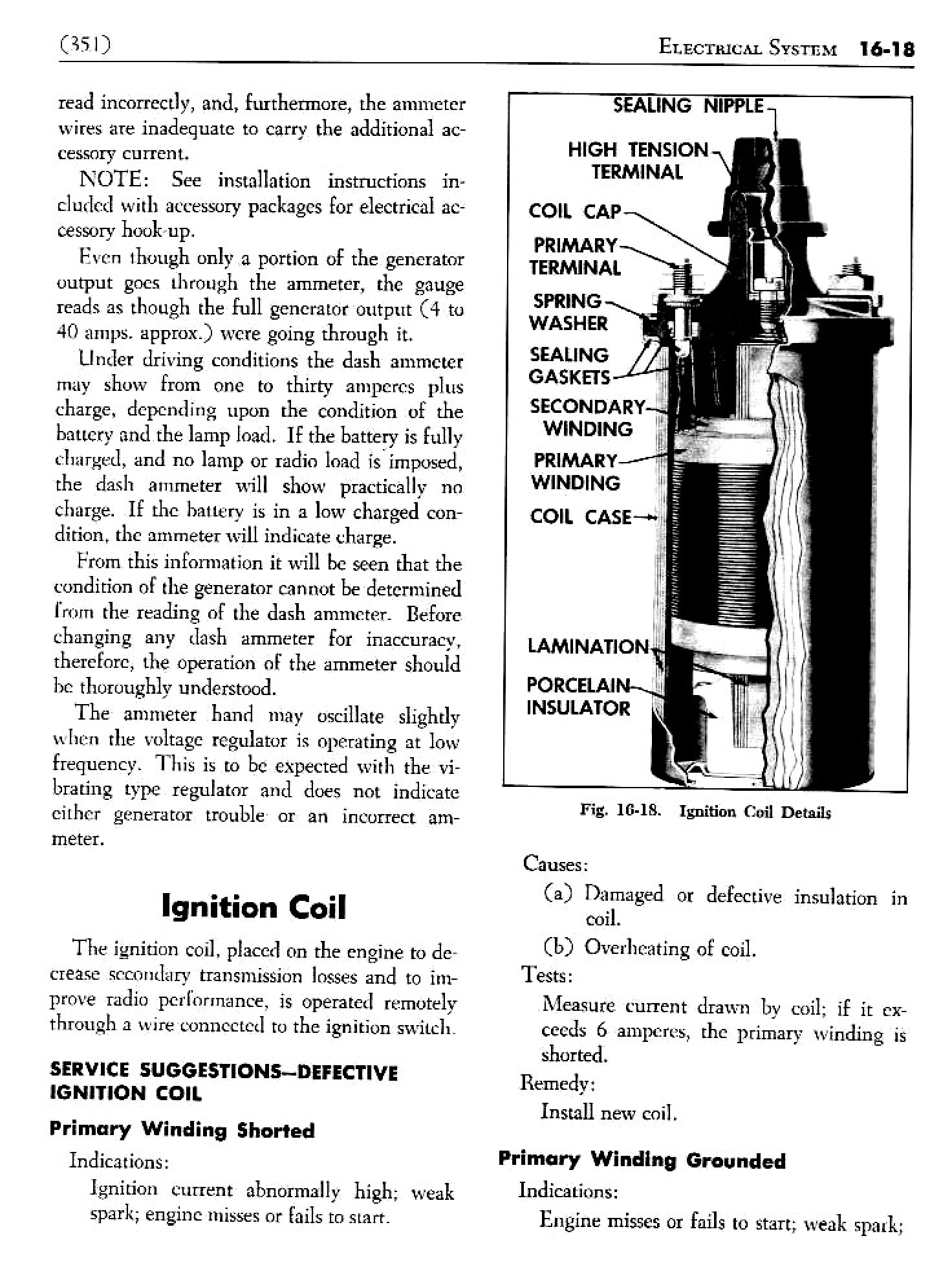 1950 Oldsmobile Shop Manual Electrical System Page 18 of 46